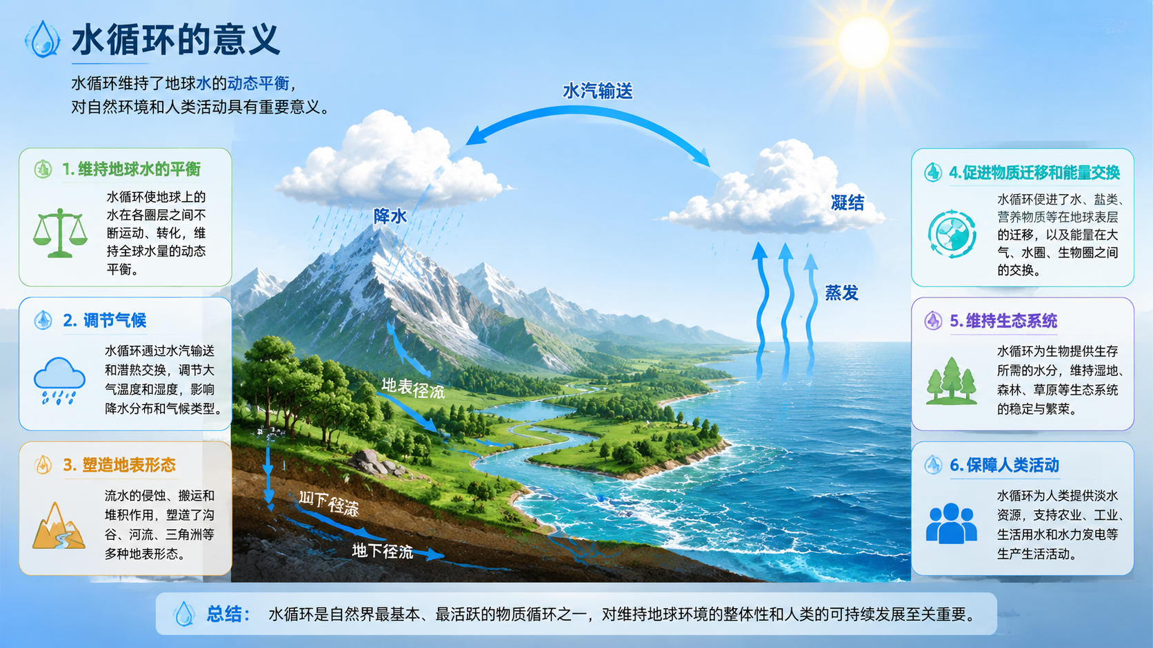 水循环的意义